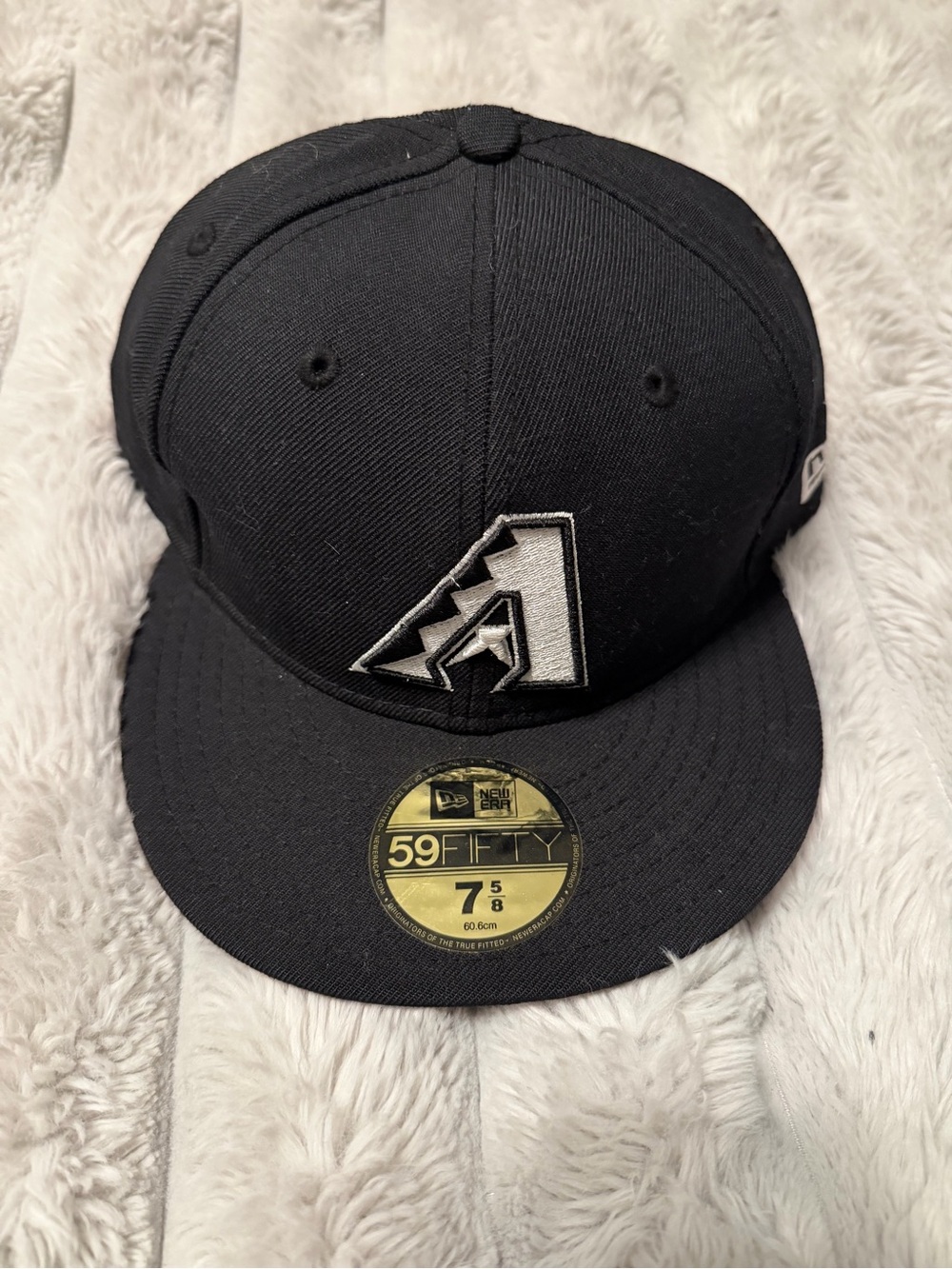 New Era Black Arizona Diamondbacks 59FIFTY Fitted Hat with Silver Logo